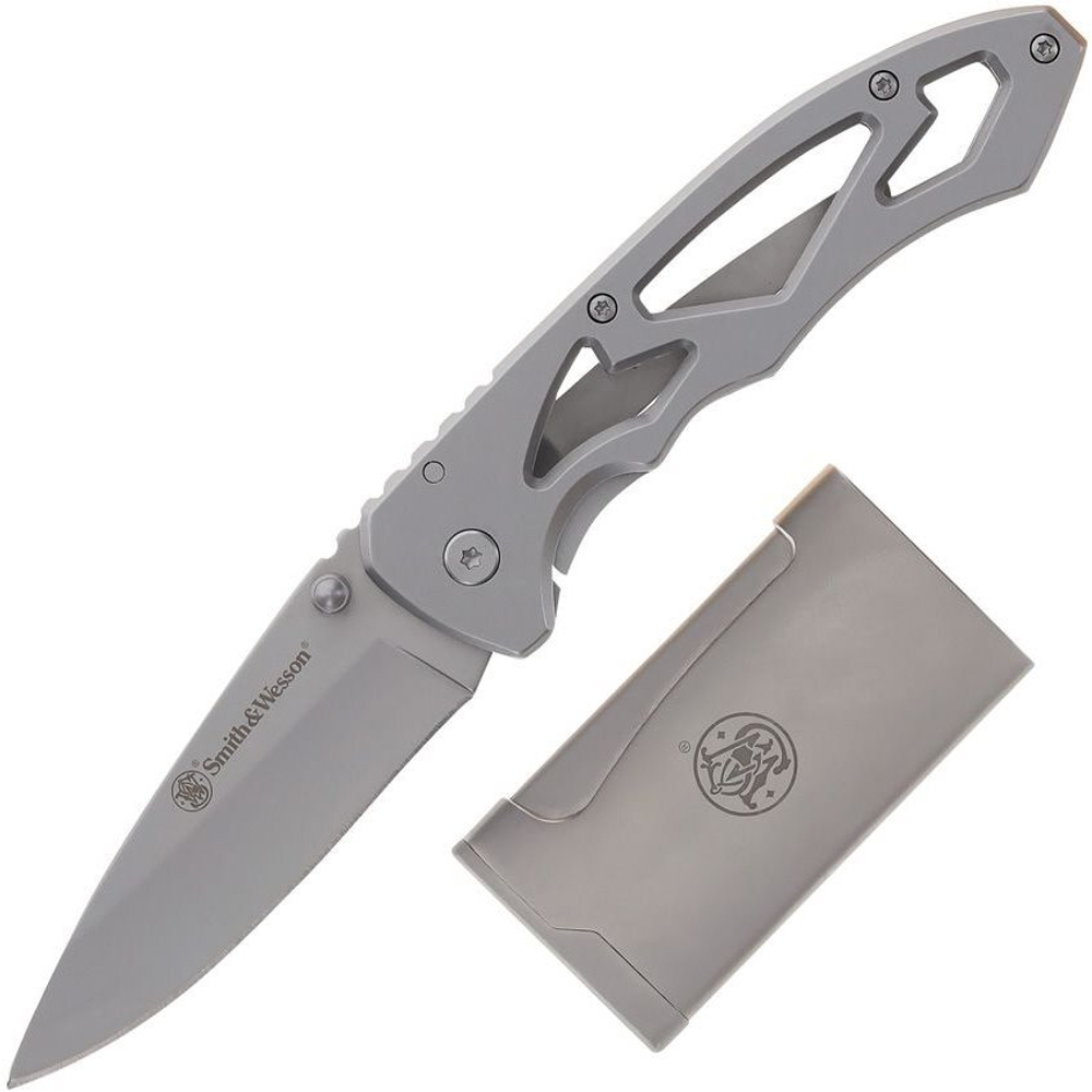 Нож+зажигалка Smith & Wesson® Folding knife CK400L + lighter