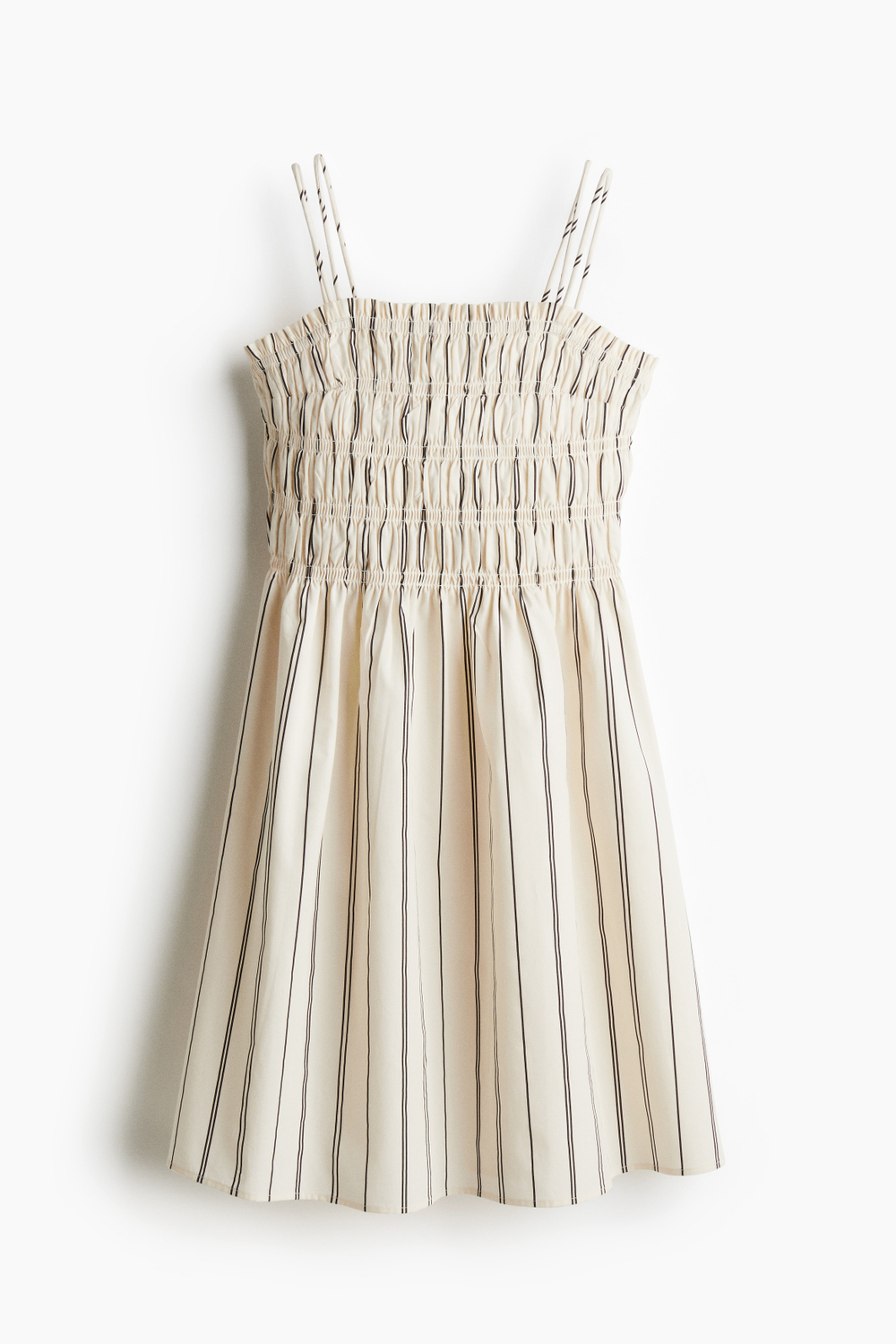 Хлопковое платье с корсажем со сборками - H&M