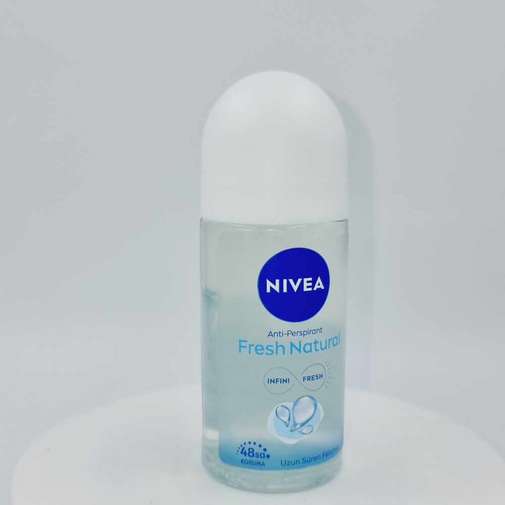Антиперспирант шариковый NIVEA Fresh Natural с морскими экстрактами и маслом авокадо, 48 часов, 50 мл