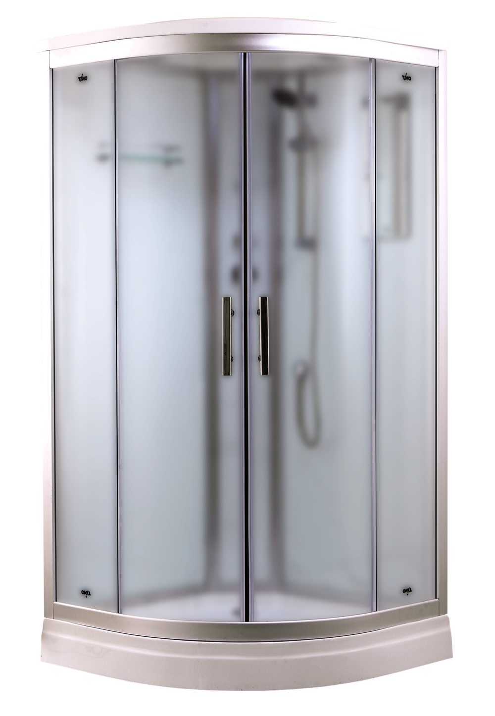 Timo Standart T-6601 Silver Fabric душевая кабина (100*100*220)
