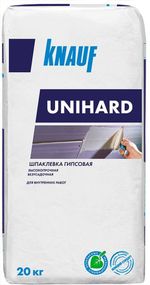 Шпатлевка гипсовая Knauf Унихард высокопрочная безусадочная 20 кг. (аналог Унифлот)