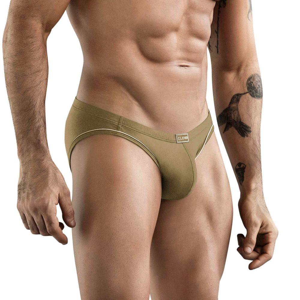 Мужские трусы-слипы цвета хаки Clever Argovia Brief