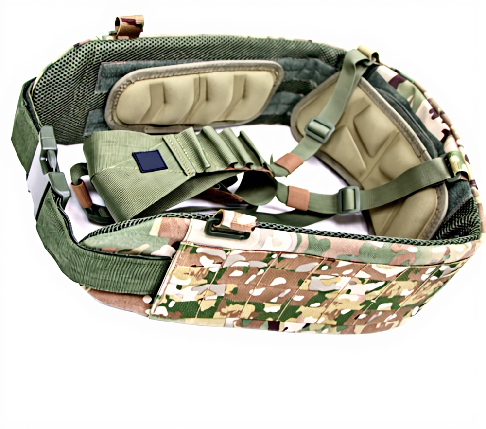 Пояс тактический варбелт с лямками, MIMICRYA, Cordura 1000D, MULTICAM