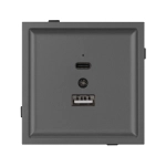 Механизм USB розетки SCT-TENDO-MUAC-SFPL-GR (5V, 3A, QC3) (Arlight, -)