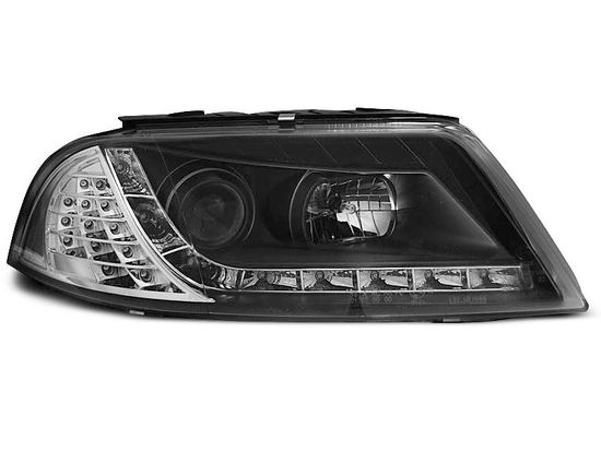 Передние фары daylight black ind. для VW Passat B5 GP