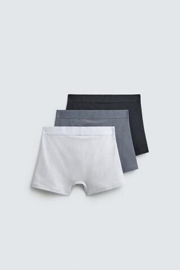 ZARA НАБОР ИЗ ТРЕХ ТРУСОВ-БОКСЕРОВ SOFT, РАЗНОЦВЕТНЫЙ