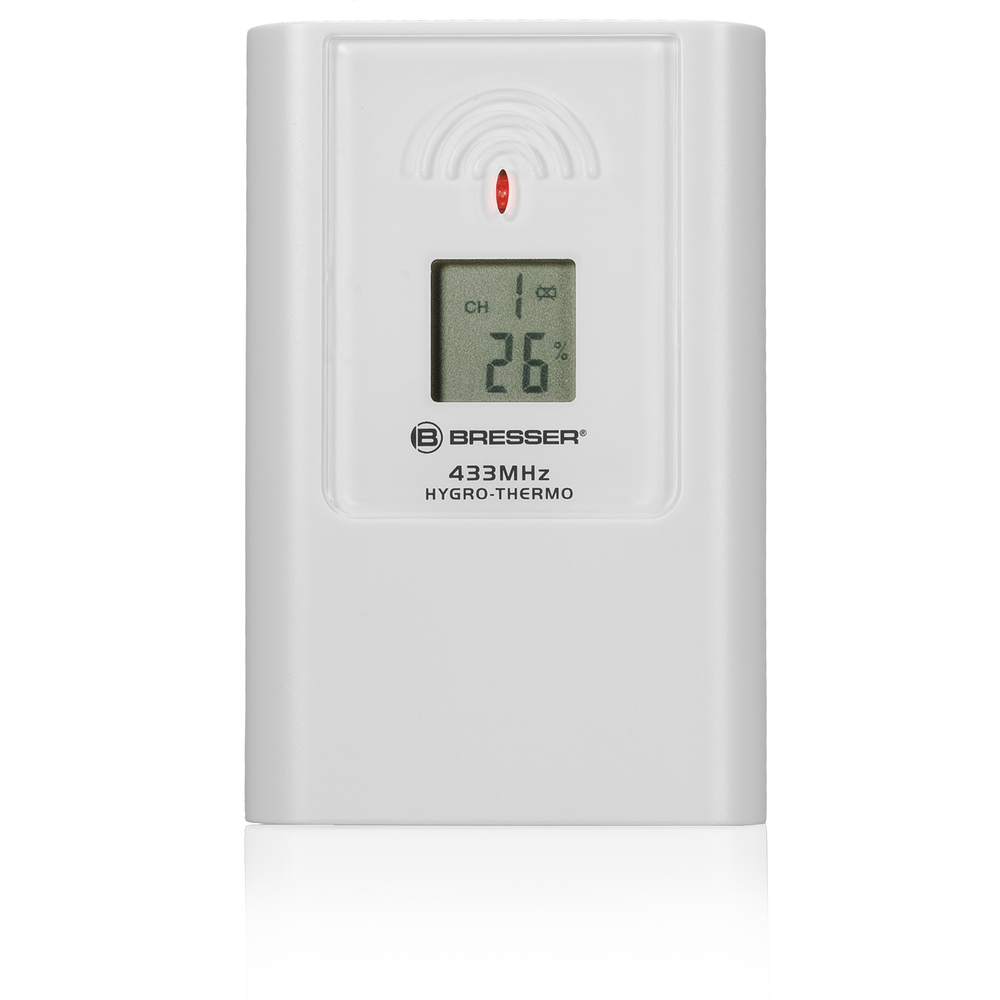 Настенные часы (погодная станция)  Bresser ClimaTemp JC LCD, белая