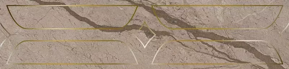 Бордюр KERAMA MARAZZI ИФРАН бежевый светлый глянцевый обрезной 60x14,5 (9 мм.) арт. KMB3STA010BR