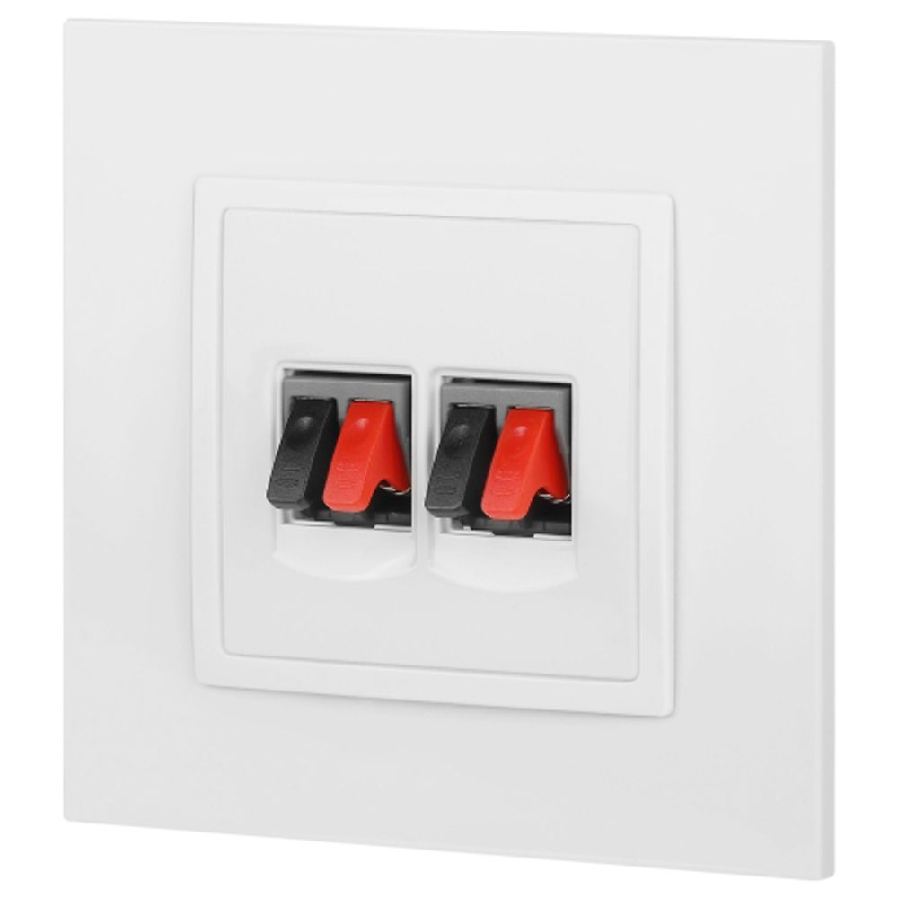 Розетка ЭРА Elegance 14-3112-01 аудио двойная IP20 белый | Эра Elegance