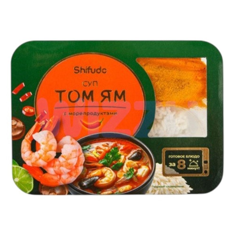 Суп Том Ям с морепродуктами Острый 400г Шифудо