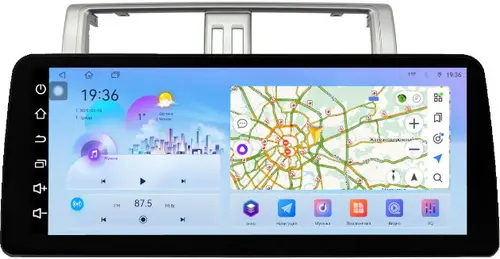 Магнитола для Toyota Land Cruiser Prado 150 2014-2017 (рамка 10 тип 1) - FarCar S500-TS18 монитор 12.3" 2K QLED на Android 14, Быстрая, CarPlay, 4G SIM-слот