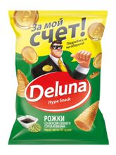 Кукурузные снеки Deluna Соевый соус и Васаби 85 г x 4 шт