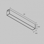 Накладной светильник Maytoni Technical Basis TR238-1-12W3K-B