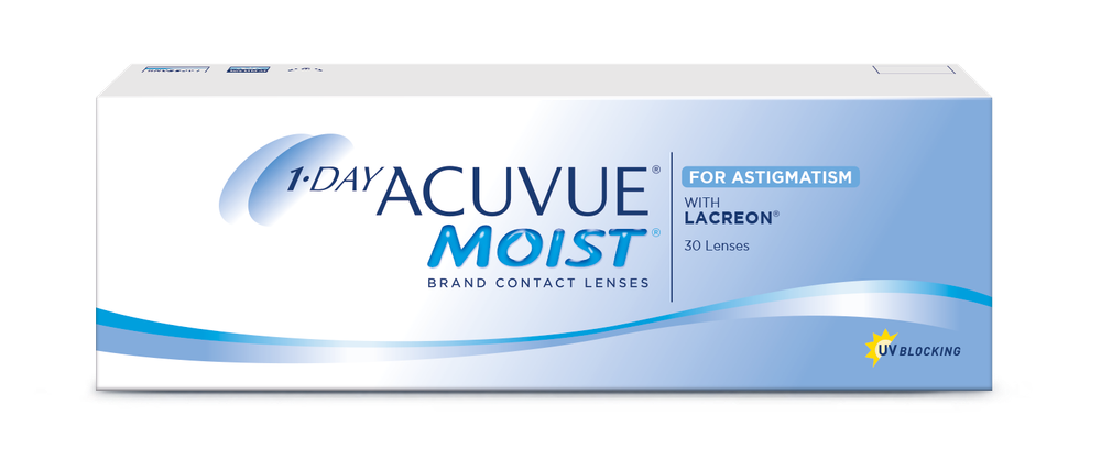 1-DAY ACUVUE MOIST for ASTIGMATISM with LACREON (30 линз) -5,5