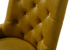 Стул Garda Decor велюр оливковый, матовое золото 65*61*93 см