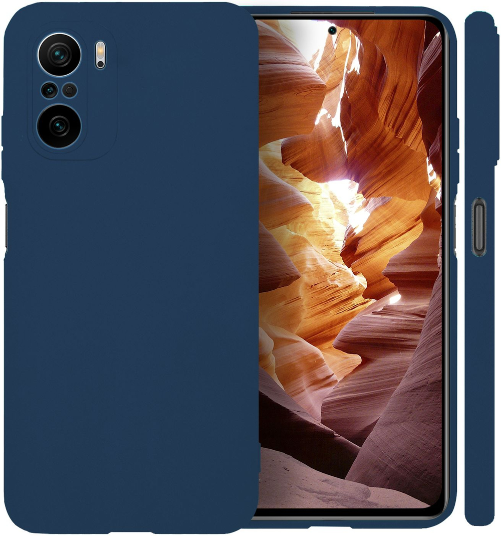 Мягкий Soft Touch чехол из силикона для XIAOMI POCO F3 / K40 / MI 11i с бархатной подкладкой