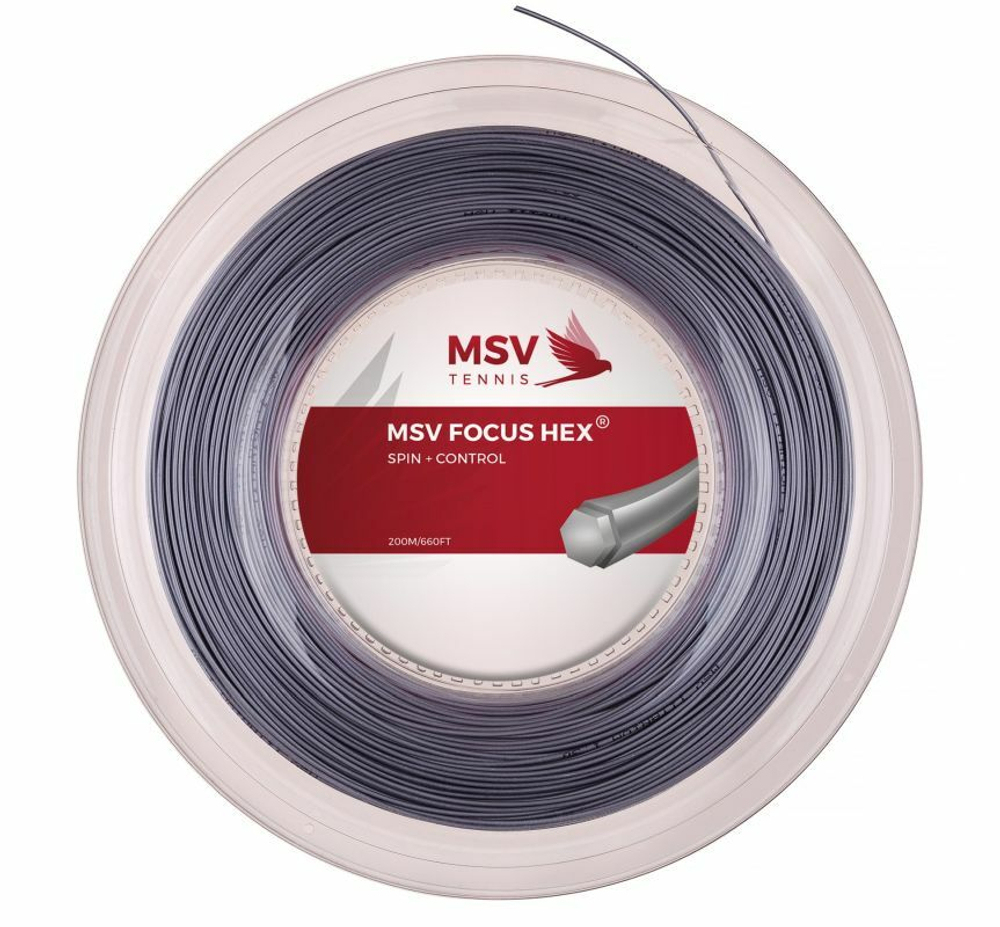 Теннисные струны MSV Focus Hex (200 m) - silver