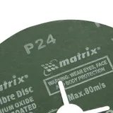 Круги фибровые 5 шт, Р 24, 180 х 22 mm Matrix — фото 3