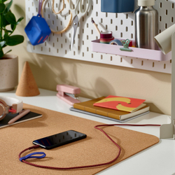 IKEA LILLHULT  (ИКЕА ЛИЛЛХУЛТ)  -  USB-A на lightning - тёмный красно-коричневый 1.5 м