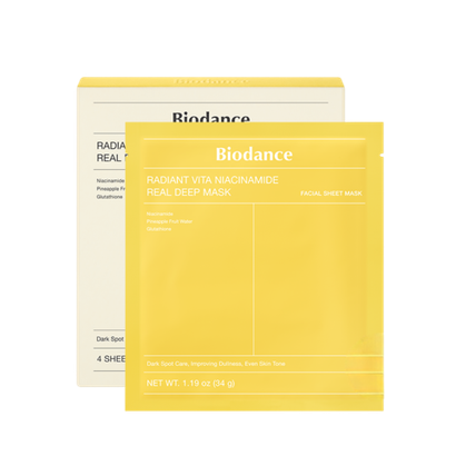 BIODANCE Гидрогелевая маска для сияния с Витамином C и ниацинамидом Radiant Vita Niacinamide Real Deep Mask