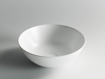 Умывальник чаша накладная круглая (цвет Белый Матовый) Ceramicanova Элемент (Element) 358x358x155мм CN6003