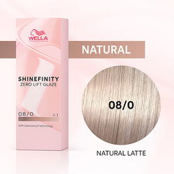 Wella Shinefinity 08/0 Гель-крем краска Натуральный латте