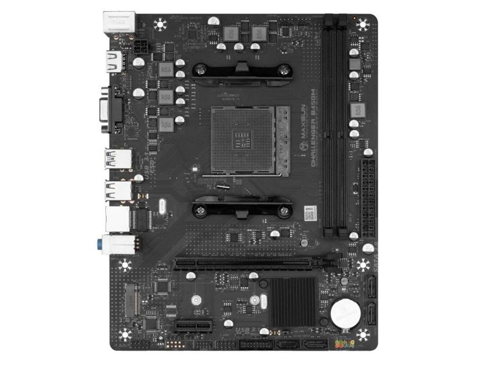 Материнская плата Maxsun MS-Challenger B450M, Socket AM4, AMD B450, mATX, RTL [6940709669747]
