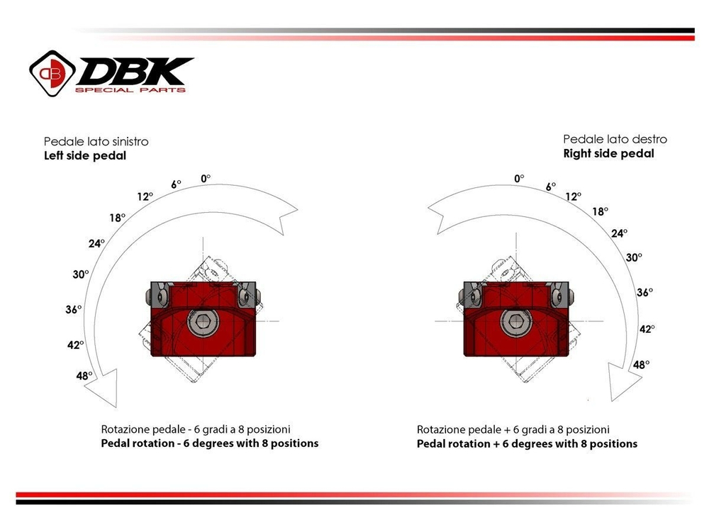 PPDV10 DBK ADJUSTABLE ENDURO PILOT REARSETS
