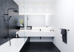 Смеситель для раковины Hansgrohe Vernis Shape однорычажный, 100 матовый чёрный 71569670