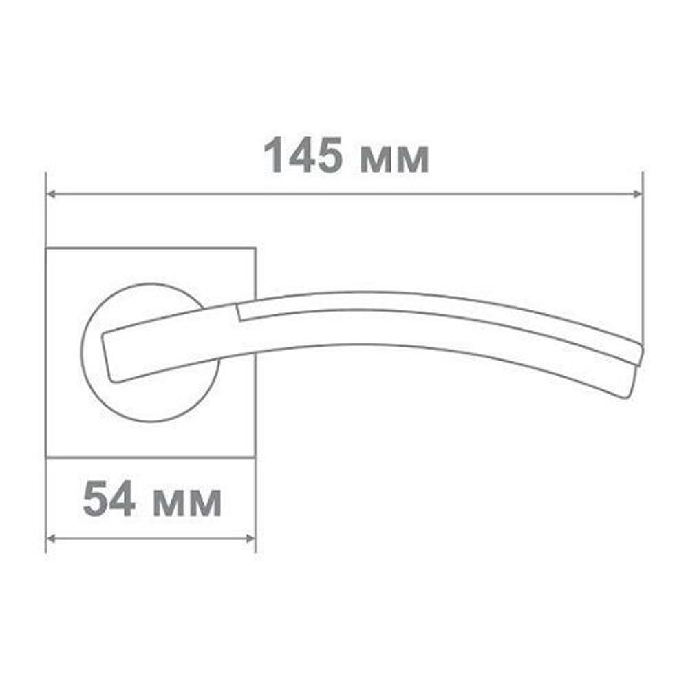 Ручка Медио L09-334 BN/CP черный/хром