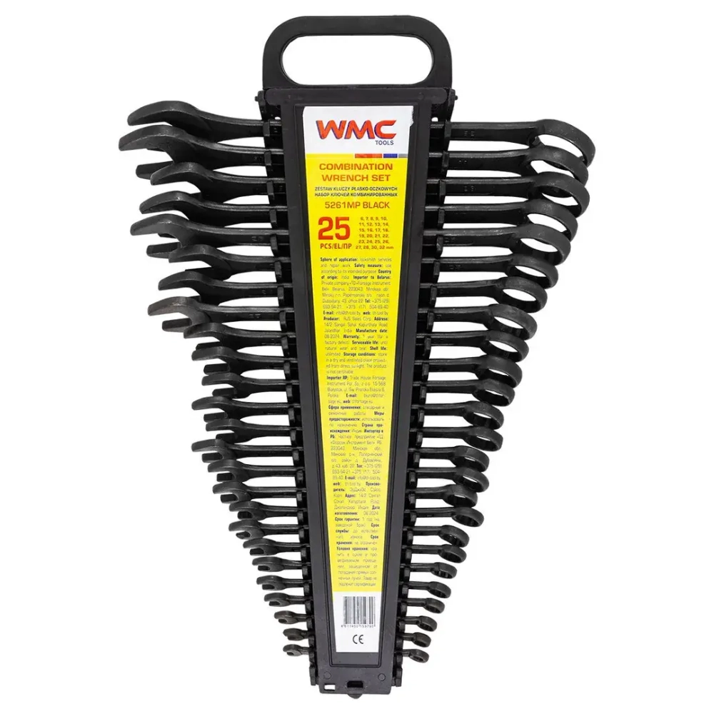 Набор ключей комбинированных 25пр. WMC TOOLS WMC-5261MP Black