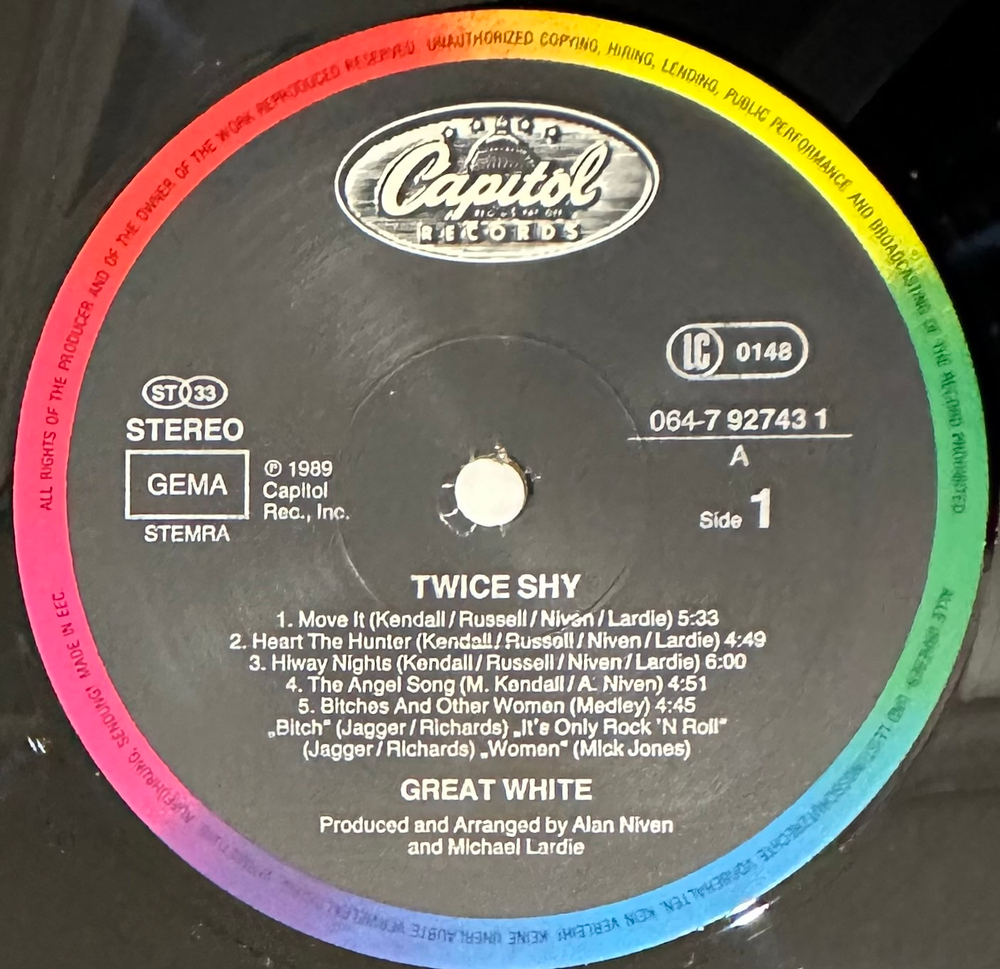 Great White - ... Twice Shy (Европа 1989г.)