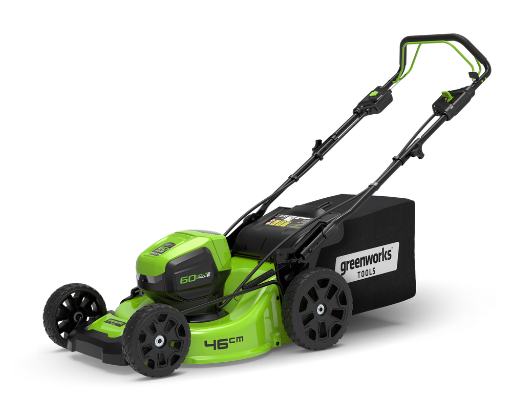 Аккумуляторная самоходная газонокосилка Greenworks GD60LM46SP, 2502907.60v, 46 см, без АКБ и ЗУ
