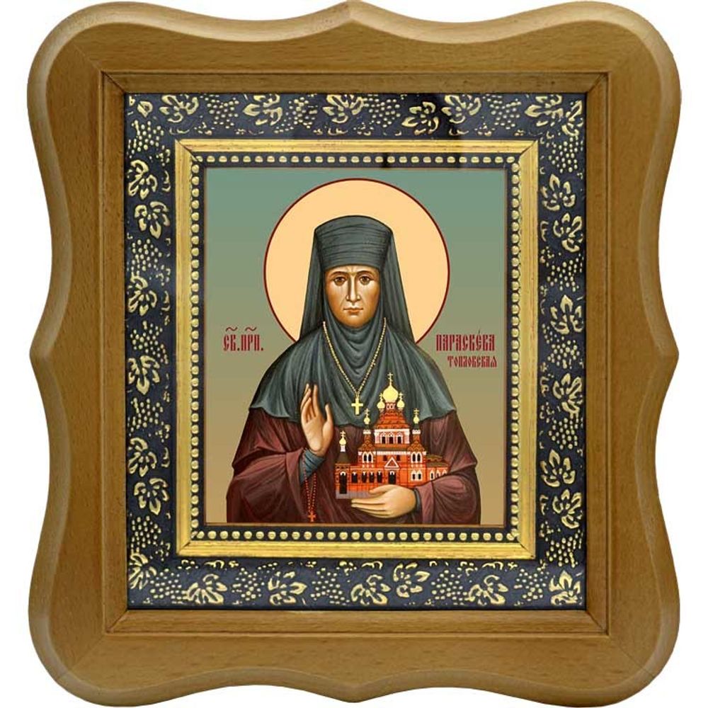 Параскева Топловская (Родимцева), преподобная игумения. Икона на холсте.
