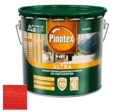 Пропитка декоративная для защиты древесины Pinotex Ultra AWB полуглянцевая рябина 2,7 л