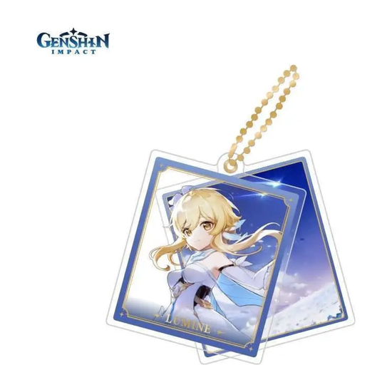 Брелок акриловый Genshin Impact Character Acrylic Strap Traveller Lumine — повтор основного фото