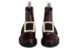 Roger Vivier Viv" Rangers Ankle Boots Women"s Burgundy