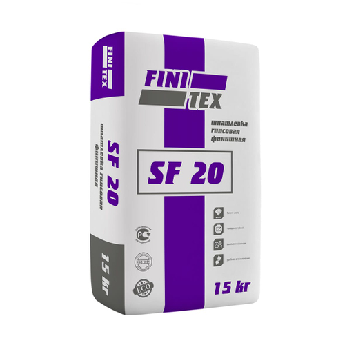 Шпатлевка гипсовая финишная "FINITEX SF 20" 15кг