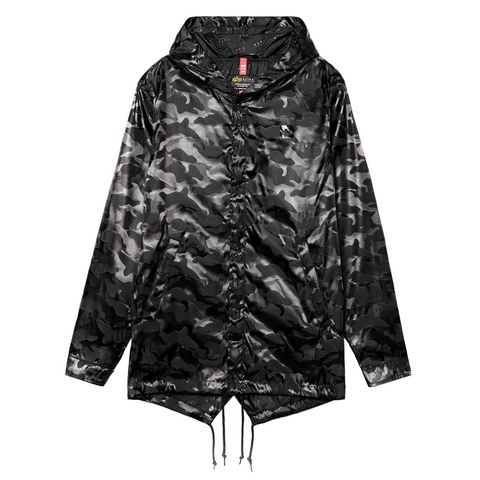 Куртка Alpha Industries L.O. Camo Fishtail Black (Черная)