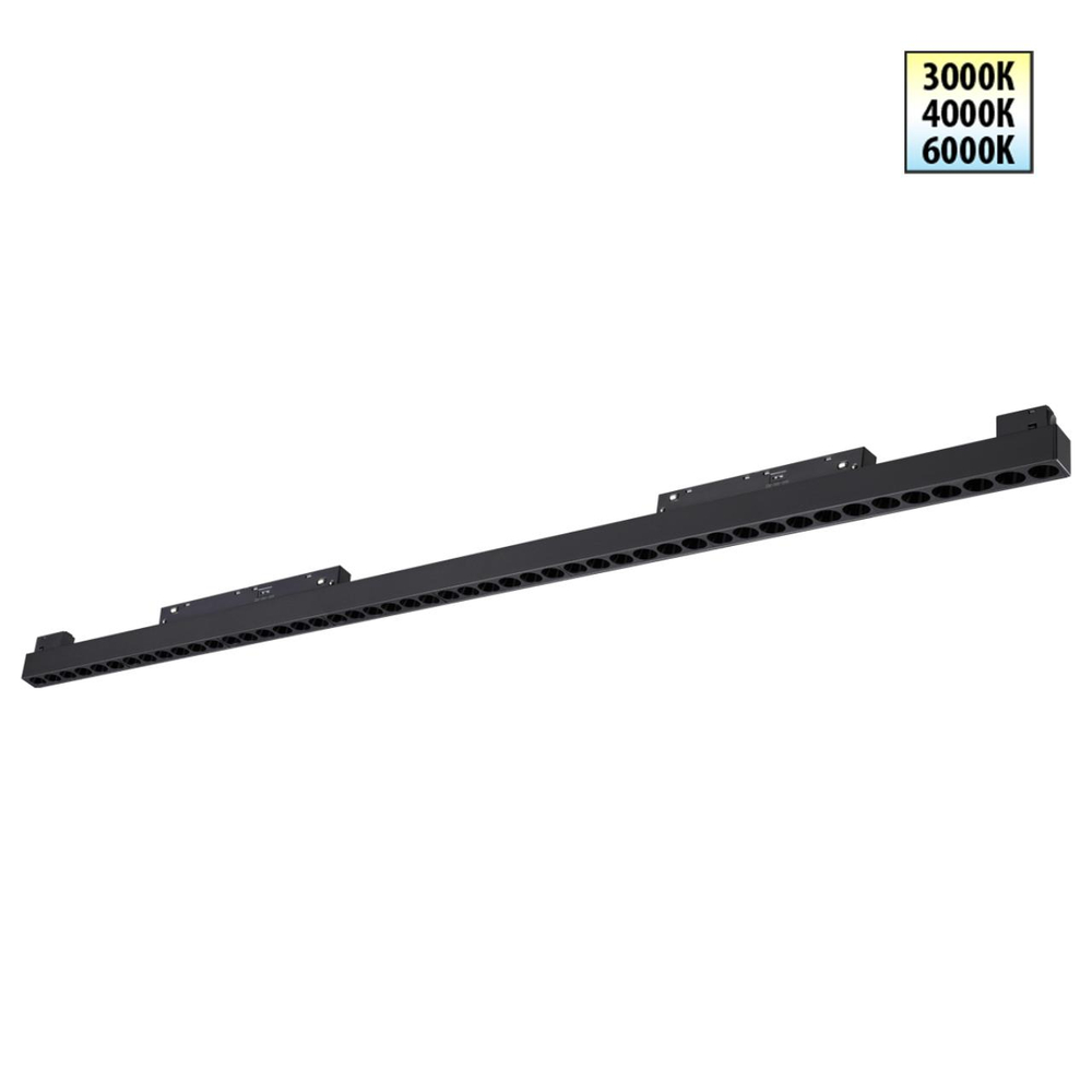 359627 SHINO NT25 158 черный Трековый светильник для низков. шинопровода с переключ. цв. темпер. IP20 LED 3000К\4000К\6000К 45W 48V FLUM