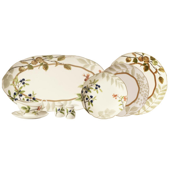Сервиз столовый на 6 персон 21 предмет Noritake Ягодное ассорти