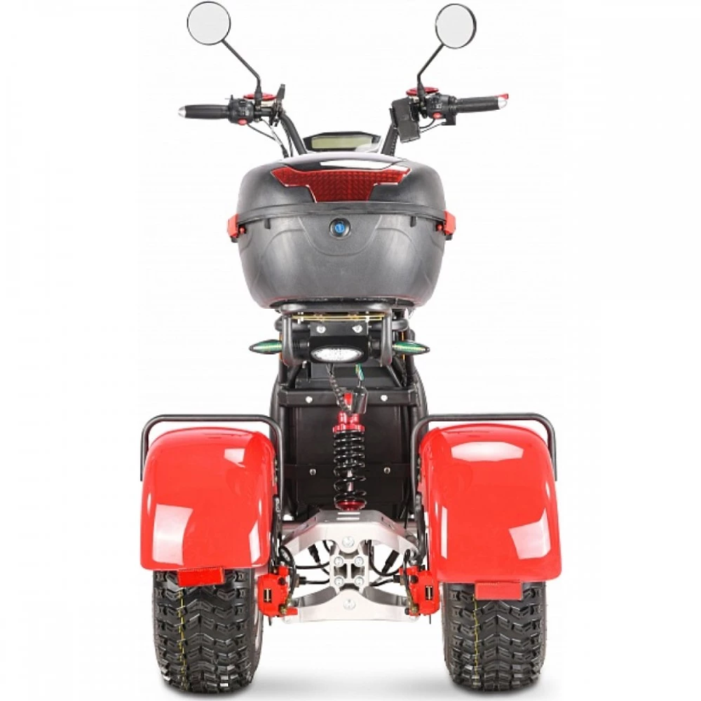 Электроскутер CityCoco White Siberia TRIKE Ikra 5000w красный