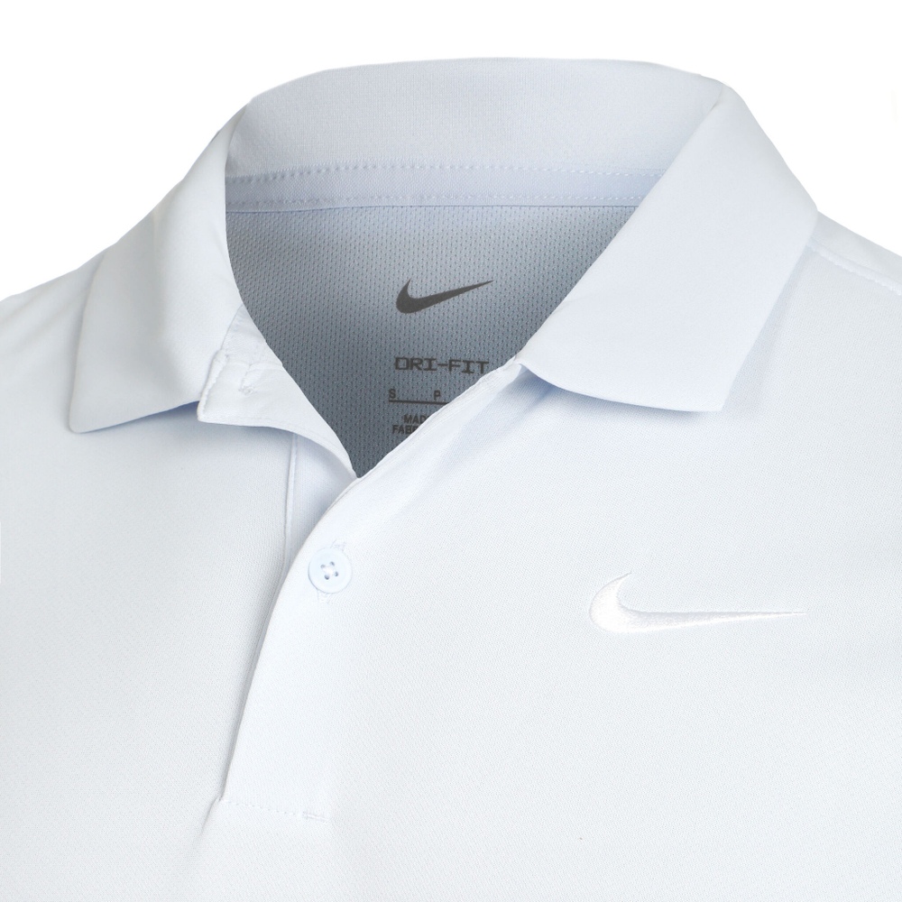 Мужское теннисное поло Nike Dri-Fit Court Solid Polo Men - White
