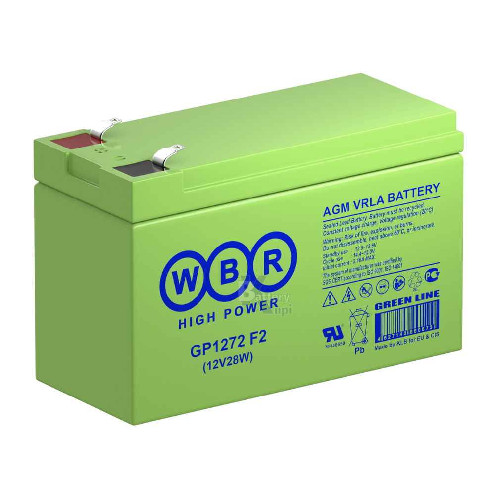 Аккумулятор WBR GP 1272 F2 28W (AGM)