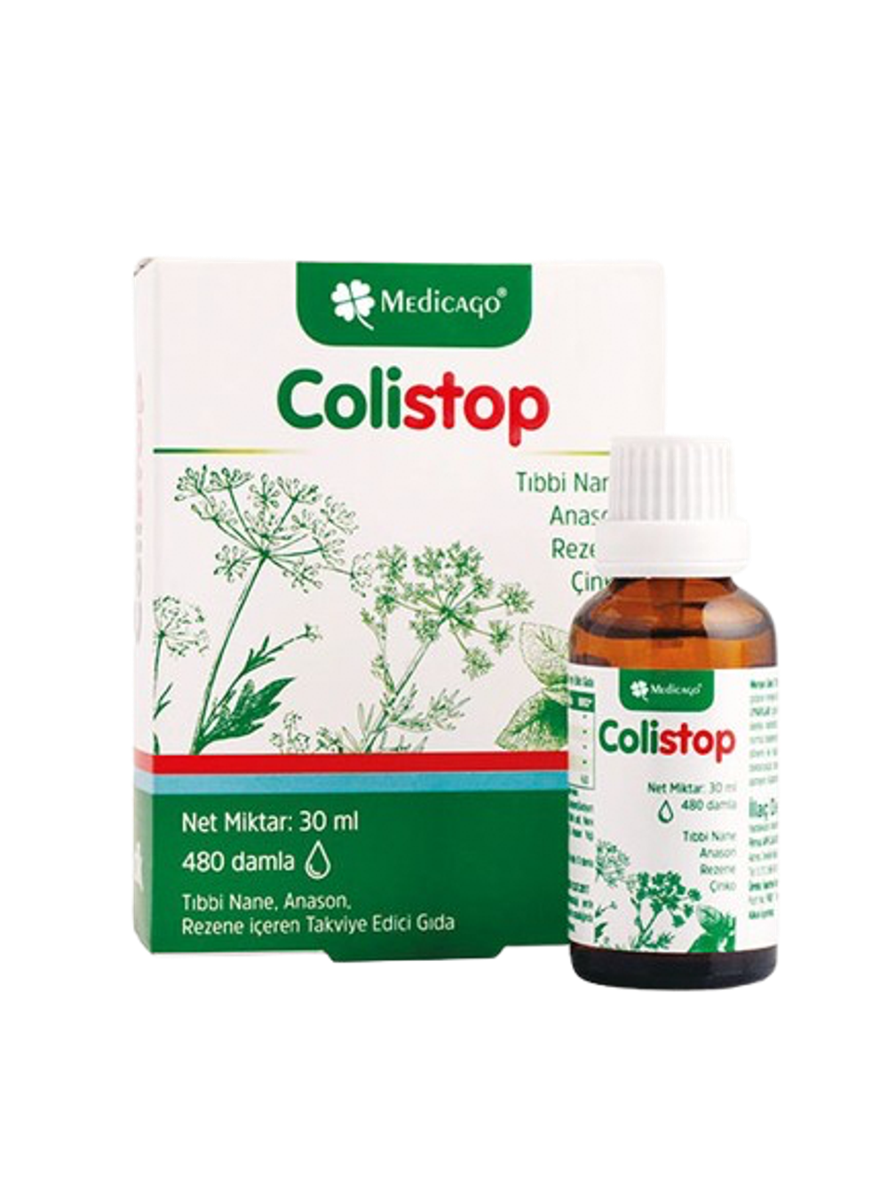 Medicago, Colistop, 30 ml | Bolalar oshqozon va ichagi uchun Kolistop, 30 ml