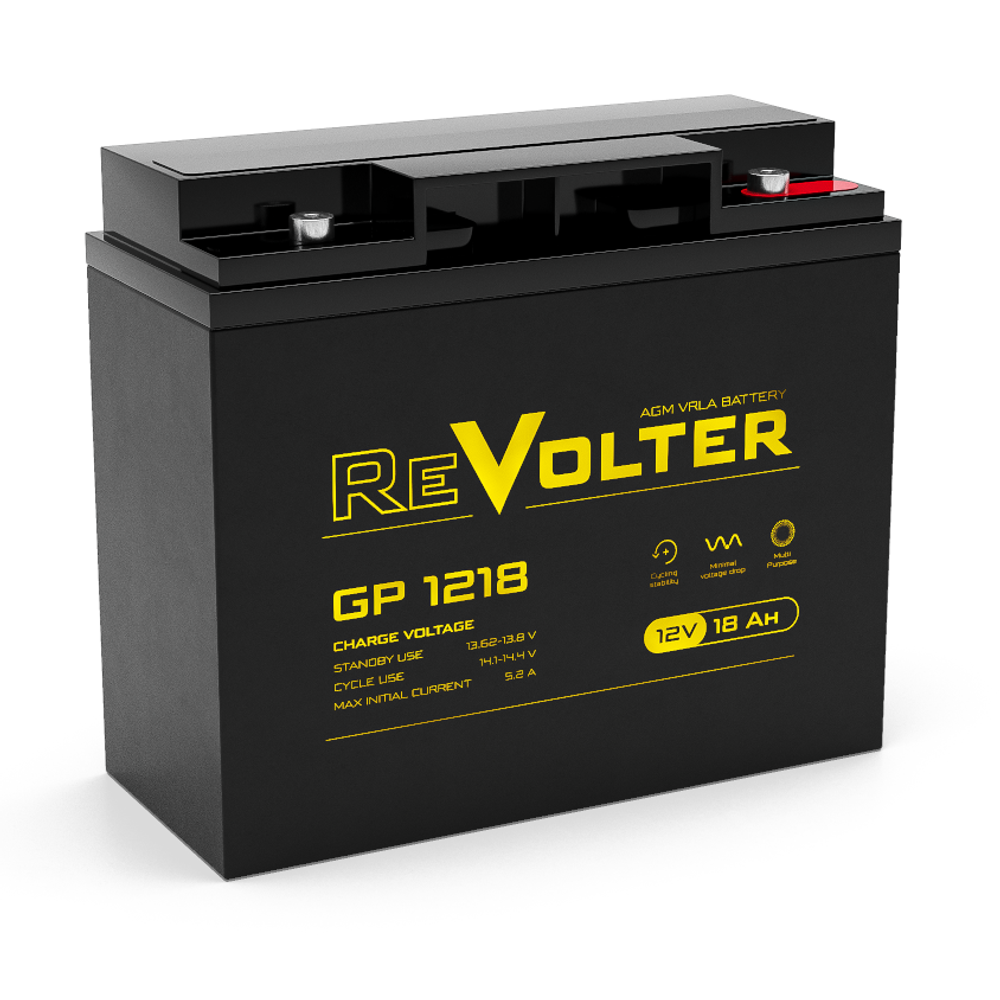 Аккумулятор REVOLTER GP 1218 | 18 Ач | 12В AGM