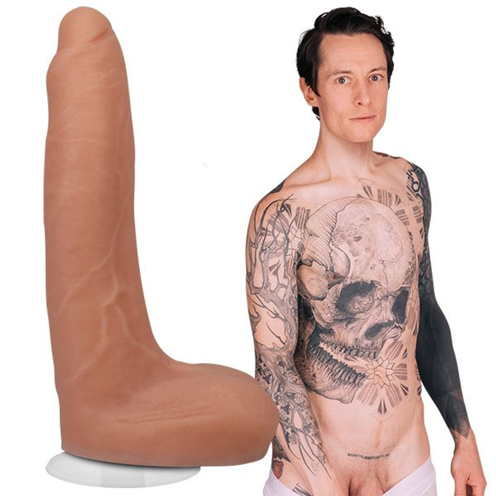 Телесный фаллоимитатор на съемной присоске Owen Gray Signature Cocks - 23,5 см. (Цвет: телесный)