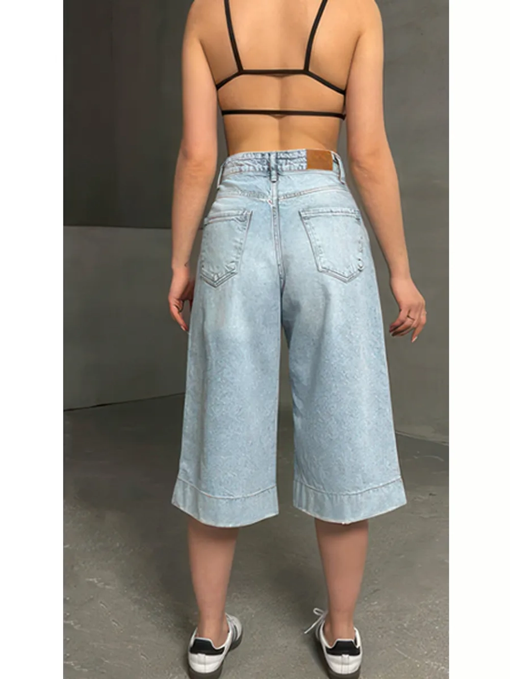 Шорты джинсовые удлиненные Багги baggy