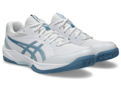 Мужские кроссовки для бадминтона/сквоша Asics Gel-Task 4 — white/saba blue