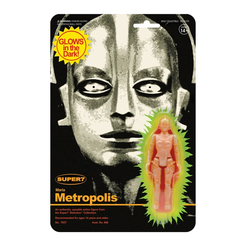 Фигурка Super7 - Metropolis ReAction Figure - Maria Monster Glow